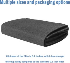 Cut to Fit Carbon Air Filter,Replacement Charcoal Filters,Carbon Pad Pre Filter,