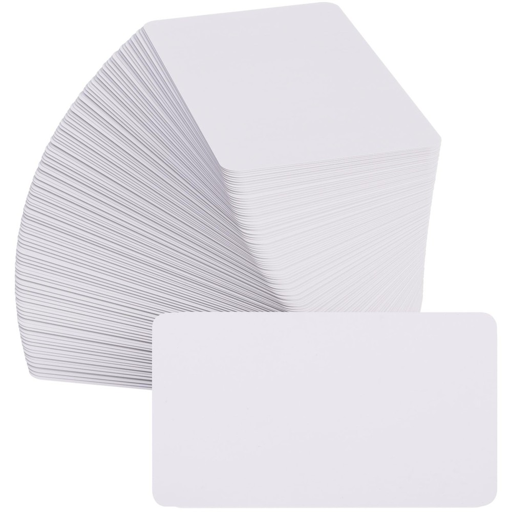 MaxGear 100Pcs Blank Business Cards, 3.5″ x 2″ Kraft Paper x 2″, white