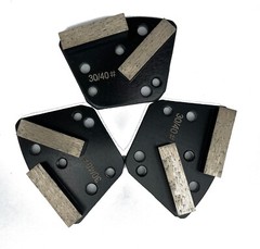 9 Pack Bolt on Diamond Grinding Discs for Concrete Grinders Medium Bond 30 Grit