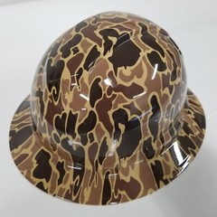 full brim hard hat custom hydro dipped IN OLD SCHOOL DRAKE,AWESOME COLORS POPPIN
