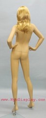 New 5 ft 10 in Female Mannequin Skin tone Face Make up Torso Body Form SFE-51FT
