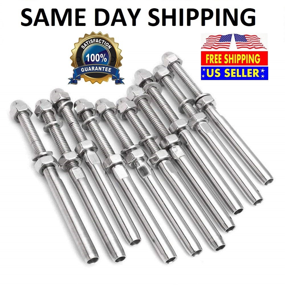 T316 Stainless Steel Swage Threaded Tensioner End Fittings 3/16″ Cable Railing