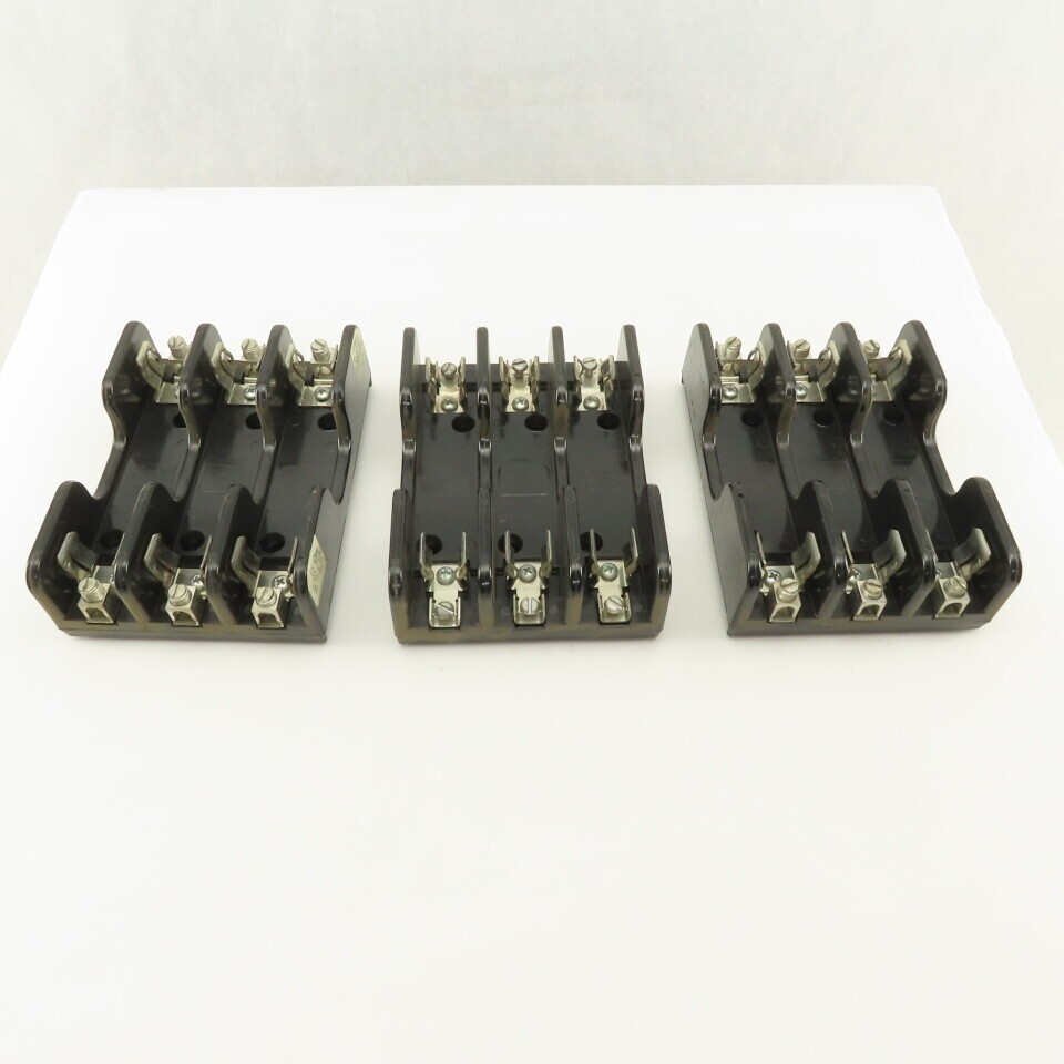 Gould Shawmut 60313 60303 3 Pole Fuse Holders 600V 30A 60A Lot Of 3