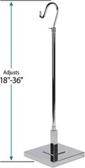 Countertop Hook Costumer Clothing Display Stand Clothes Chrome Butler 18″ – 36″