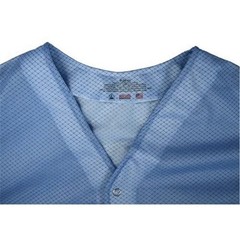 SCS 770105 Blue ESD Smock Jacket Dual-Wire Knit Cuff 2XL Brand New Sealed