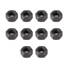 uxcell Hex Nuts, M12x1.75mm Metric Coarse Thread Hexagon M12x1.75mm, Black