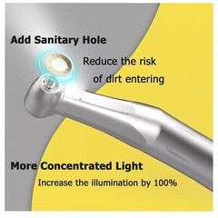 COXO Dental Electric Handpiece 1:5 High Speed Contra Angle Fiber Optic CX235C7-5