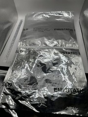 BAG 11”W x 20”D STATIC/EMI SHIELD, MIL-PRF-81705D, TYPE 1, Class, NOS 100/PK New