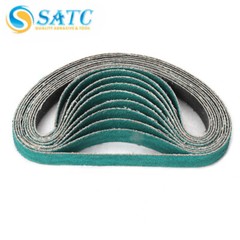 SATC 1/2 Inch x 18 Inch Zirconia Sanding Belts for File Sander, 10-Pack 80 Grit