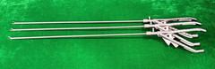 3pc Laparoscopic Bariatric Needle Holder Straight & Curved Jaw 5mmx45cm Reusable