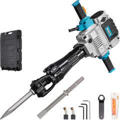1700W 30-Pound Demolition Jack Hammer 65F with 1-3/16″ Hex,14Amp | Heavy Duty Co