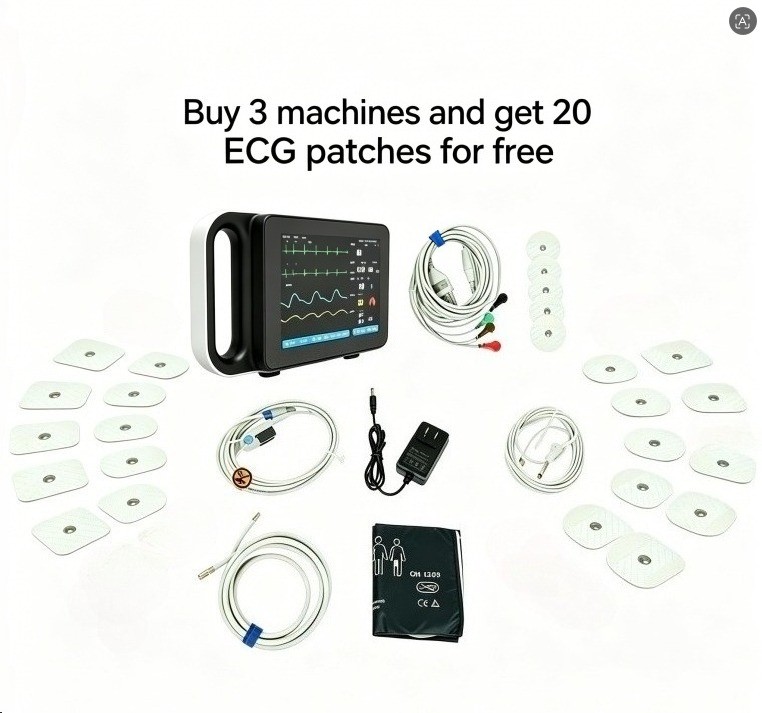 7‘’Vital Signs Monitor Patient Monitor ECG/NIBP/TEMP/RESP/SPO2/PR