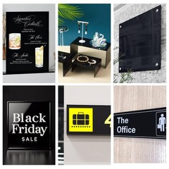 2 Pieces 5″ x 7″, 1/8″(3mm) Thick Black Acrylic Sheet Cast Plexiglass Sheet B…