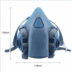7 in1 7502 Painting Spray Half Face Gas Mask Chemical Epoxy Resin Respirator PPE