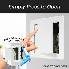 8 x 16 Access Panel for Drywall and Ceiling – White ABS Plastic Door Panel, W…