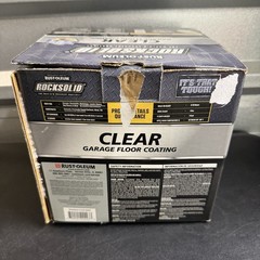 Rust-Oleum 282829 RockSolid Polycuramine Garage Floor Coating Clear Kit OPEN BOX