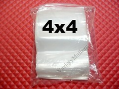 300 Zip-Top Storage Bag Variety Pack ~ 4×4 5×5 6×6 ~ 2 Mil Food Grade Bags