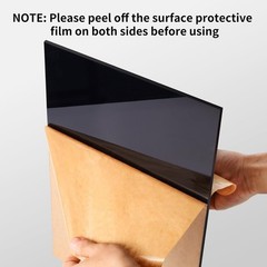 2 Pieces 5″ x 7″, 1/8″(3mm) Thick Black Acrylic Sheet Cast Plexiglass Sheet B…