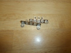 LOT/3 VTG 3 POSITION TERMINAL LUG STRIP PHENOLIC SOLDER LUG FOR AMPS,NOS