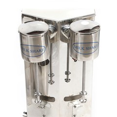 Electric Milk Shaker Blender – Stainless Steel Dual Head Mixer for Smoothies
