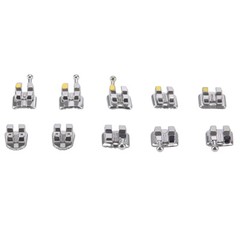 AZDENT Dental Ortho Brackets Braces Monoblock MIM Mini Roth MBT 022 /018 Metal