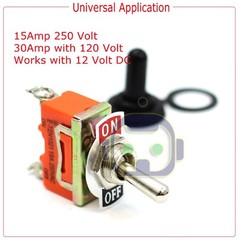 2PC 12V Heavy Duty Toggle Flick Switch On Off Car Boat SUV Dash Light Metal SPST
