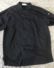 Lot Of 2 Chef Works Unisex Cool Vent Chefs Jacket in Black M- Polycotton