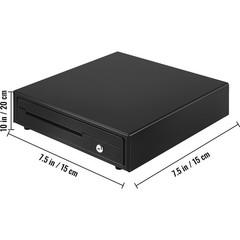 VEVOR 16″ Cash Drawer for POS Systems with 3 Unlocking Modes and RJ11/RJ12