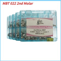 50Sets Dental Orthodontic Buccal Tube 1st 2nd Molar Tube Roth MBT 022/018 Mesh