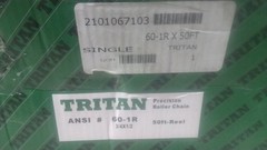 Tritan 60-1R X 50FT 3/4 In Pitch 50 Ft Overall Length Steel Roller Chain