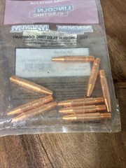 NOS – Lincoln Electric KP14T-45 Contact Tip Tapered .045 in (1.2 mm) 9 pack