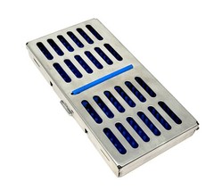 Sterilization Cassette Box 7.25″X3.5″ With Silicone Pad For Surgical Instruments
