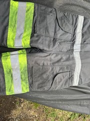 2023 Refrigi Wear 7250R Overalls Mens Large Gray High-visibility Reflective Tape