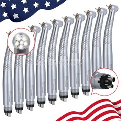 1-10*Dental 5 Led High Speed Handpiece Shadowless E-generator 5LED Hand piece 4H