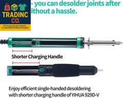 929D-V Electric Desoldering Soldering Iron Solder Sucker Desoldering Pump with S