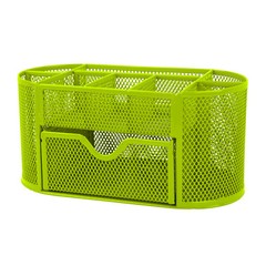 Desk Organizer Mesh Metal Desktop Office Pen Pencil Holder Storage Tray Green US