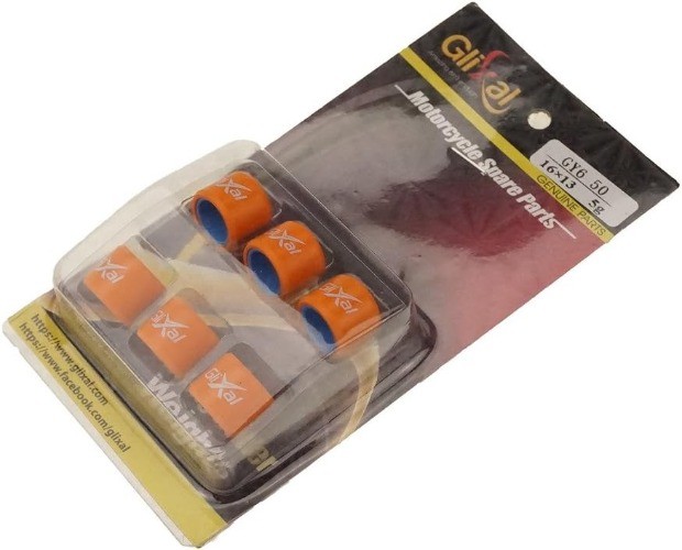 High Performance 5g Roller Weights Set 16x13mm for 139QMB GY6 50cc to Size: 5g