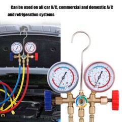 Air Conditioner Manifold Gauge Set AC A/C Charging Hose Air HVAC Kit For Car USA