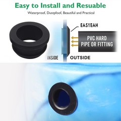 7/8″ Drill Hole, 3/4″ Silicone Top Hat Grommets for Wiring, 0.28″ Groove Widt…