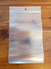 Clear 2mil Hanghole Plastic Reclosable Zip Seal Bags Hang Hole Top Lock Baggies