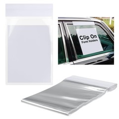 50 Pack Clip On Window Form Holder Buyers Guide Window Hangers Plastic Pouch