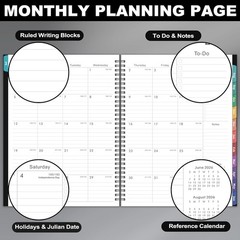 Weekly and Monthly Planner 2026-2027, July 2026-June 2027, 8.5” x 11” | Academ