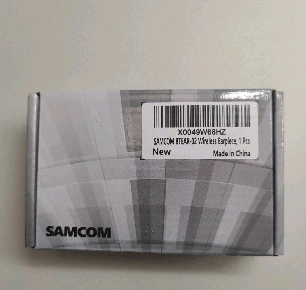 SAMCOM BTEAT-02 Wireless Earpiece with 2 Pin Dongle for FPCN30A/FPCN10A Radios