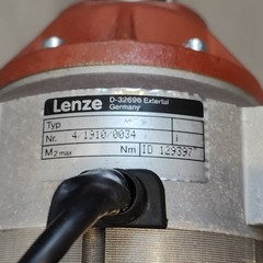 Hanning Elektro-Werke W7DW4B Induction Motor 115V AC 60Hz 7.6A 1680RPM Lenze Gea