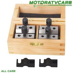 ALL-CARB 1-3/8″ ×1-3/8″ × 1-3/16″ V Block & Clamp Set 19/32″ ACCURACY 0.0002″