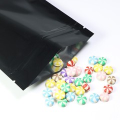 100/200/500 Glossy Black Mylar Foil Smell Proof Resealable Zip Seal Lock Bags