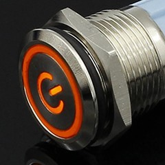 Waterproof Metal Push Button Switch with LED 5V 12V 24V 220V 12mm–22mm