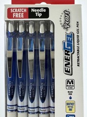 12 Pentel EnerGel 0.7MM BLUE PEARL LIQUID GEL PEN SCRATCH & FREE SHIPPING