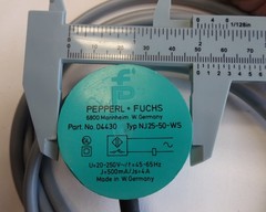 PEPPERL+FUCHS/GOULD NJ25-50-WS AC N/O LONG RANGE PROXIMITY SENSOR *NEW* (557)
