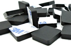 3/4″ Sq X 3/16″ Rubber Feet ATX Tower Desktop Computer Cases Amps 3M Backing